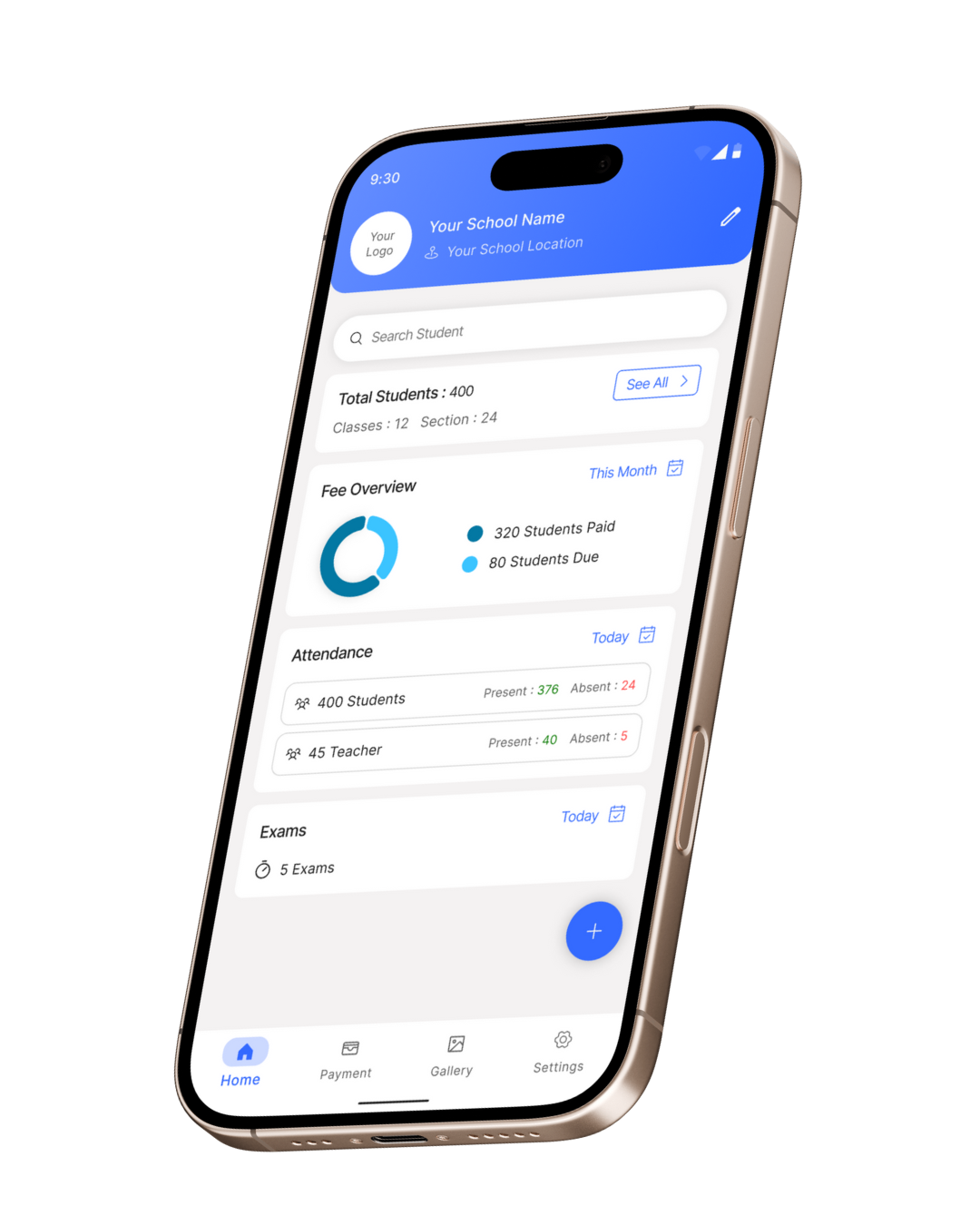 DIT School App Mockup
